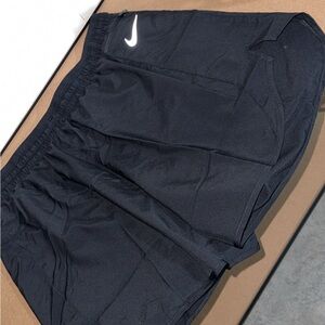 Nike Black Athletic Shorts with Reflective Swoosh